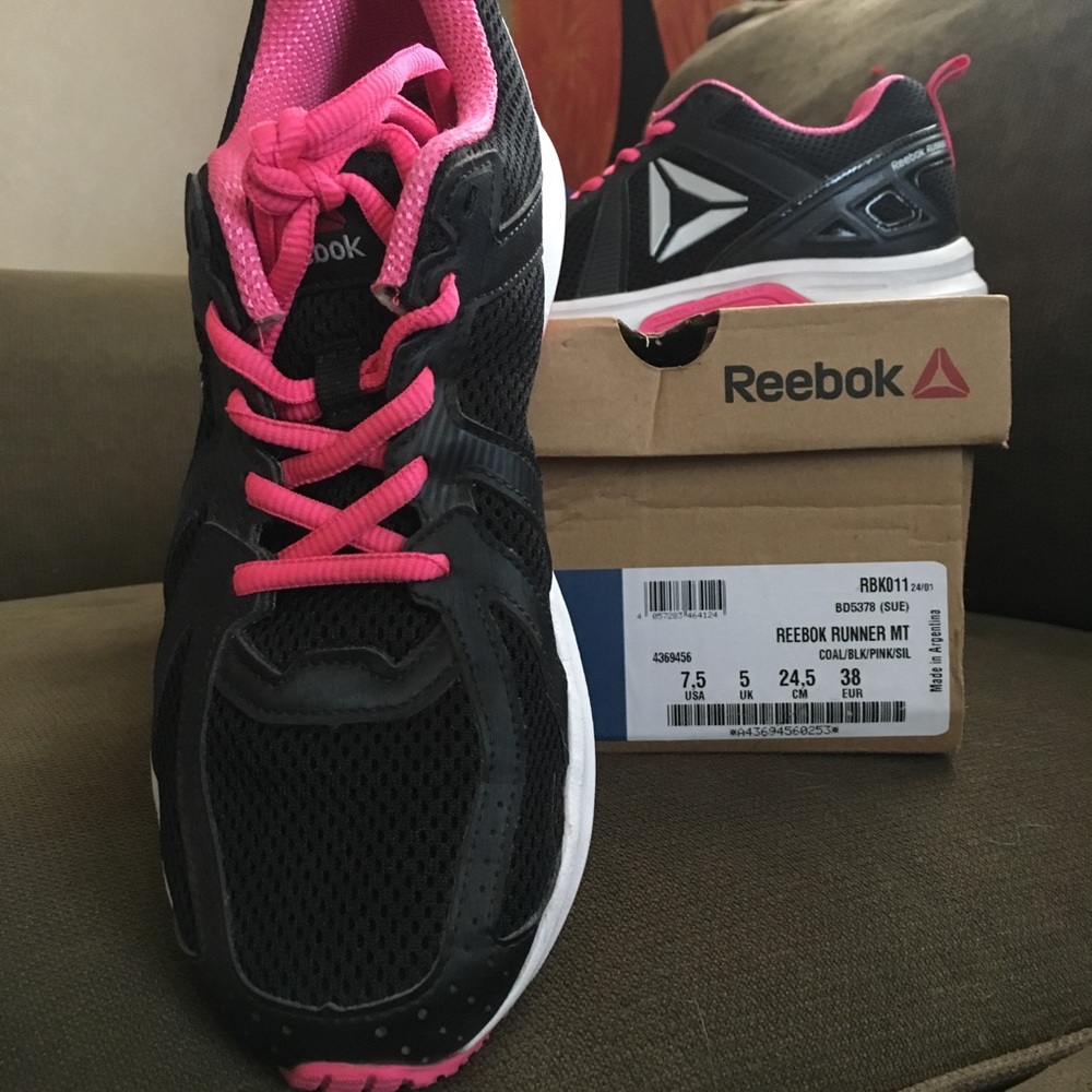 Women’s Reebok running shoes.